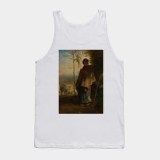 The Little Shepherdess by Jean-Francois Millet Tank Top